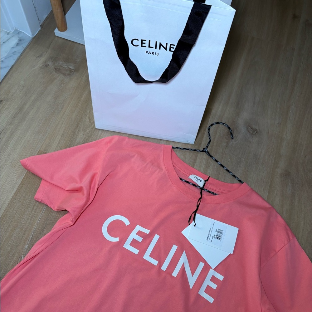 CELINE LOOSE T-SHIRT IN COTTON JERSEY